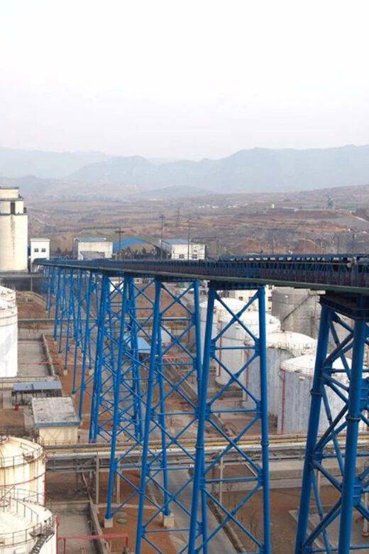 conveyor belt in steel plant