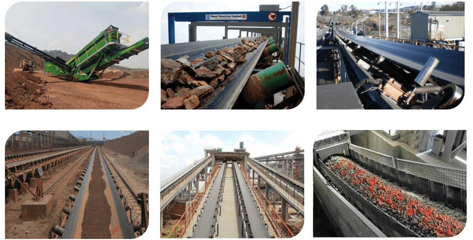 rubber conveyor belt applications